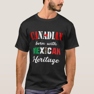 Camiseta Nascer canadense com patrimônio mexicano