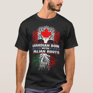 Camiseta Nascer Canadense com Raízes Italianas
