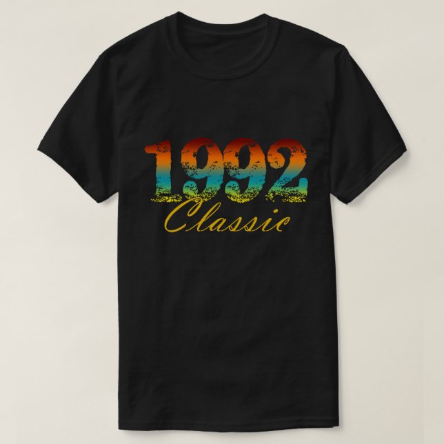 Camiseta Nascer clássico de chá de 1992 em presentes de ani (Frente do Design)
