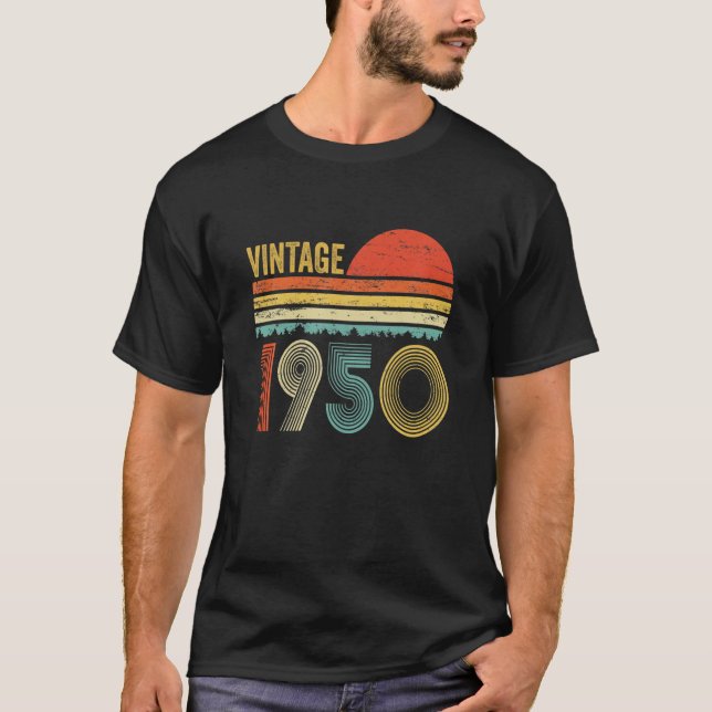 Camiseta nascer Clássico Do Aniversário De 72 Anos De Idade (Frente)