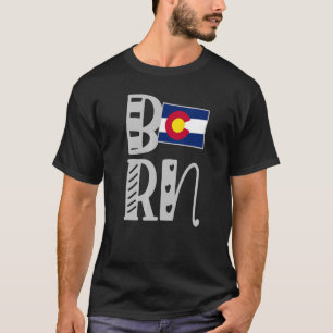 Camiseta Nascer Colorado Em Bloco Letters