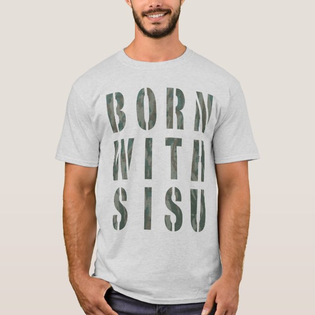 Camiseta Nascer com Sisu Camo 1 (Frente)