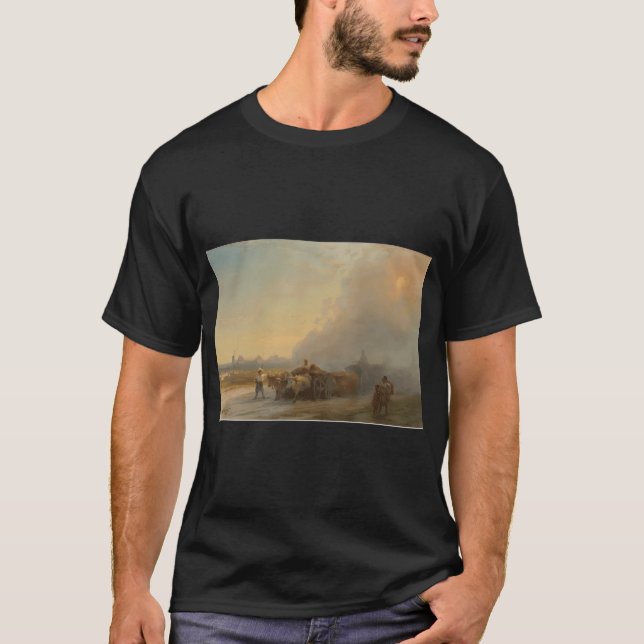 Camiseta Nascer da Lua Sobre o Chifre de Ouro - Ivan Konsta (Frente)