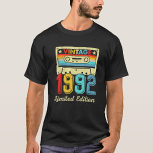 Camiseta nascer De 30 Anos De Idade Em 1992, Vintage 30 Bir