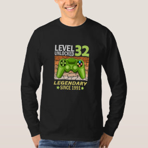 Camiseta nascer de 32 anos para jogadores de aniversário em