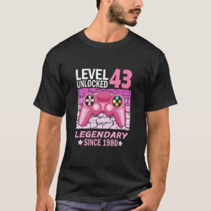 Camiseta nascer de 43 anos para jogadores em 1980