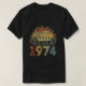 Camiseta nascer De 50 Anos Em Março De 1974 50º Presente An (Frente do Design)