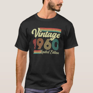 Camiseta nascer De 63 Anos Vintage 1960 Em 1960 63º