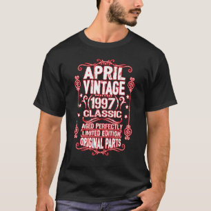 Camiseta Nascer De Abril De 1997, 25 Aries Taurus