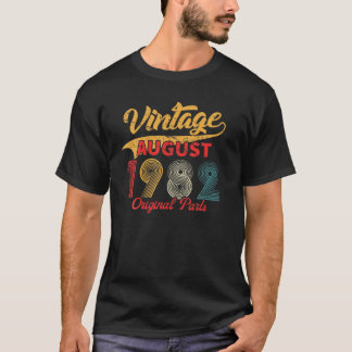 Camiseta Nascer De Agosto De 1982 Vintage 39 Aniversário De