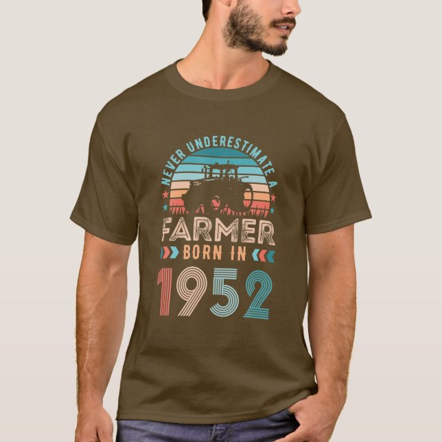 Camiseta Nascer De Agricultura Em 1952 (Frente)