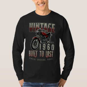 Camiseta Nascer de Aniversário da Motocicleta Vintage