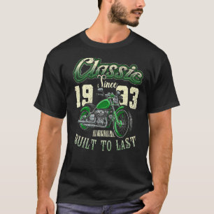 Camiseta Nascer de Aniversário da Motocicleta Vintage
