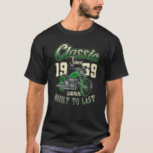 Camiseta Nascer de Aniversário da Motocicleta Vintage