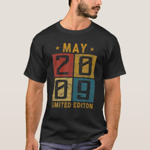 Camiseta Nascer De Aniversário De 13 De Vintage De Maio De