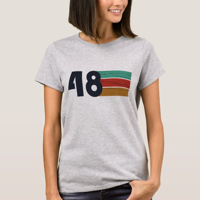Camiseta Nascer de aniversário de 1948 (Frente)