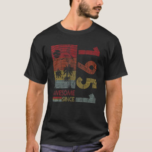 Camiseta Nascer de aniversário de 1951 Incrível desde 1951