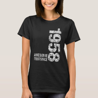 Camiseta Nascer de aniversário de 1958 Incrível desde 1958