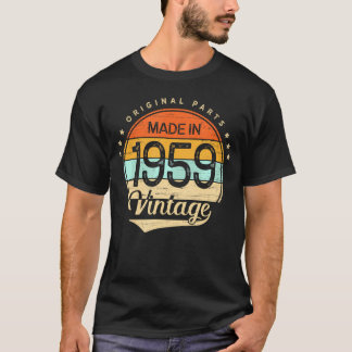 Camiseta nascer De Aniversário De 1959