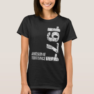 Camiseta Nascer de aniversário de 1971 Incrível desde 1971