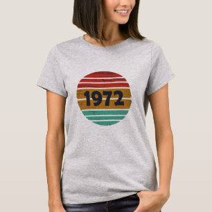 Camiseta Nascer de aniversário de 1972