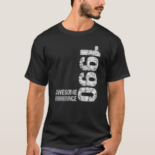 Camiseta Nascer de aniversário de 1990 Incrível desde 1990