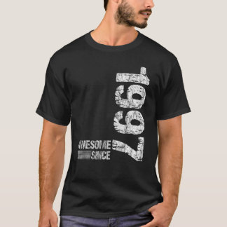 Camiseta Nascer de aniversário de 1997 Incrível desde 1997