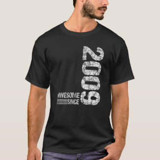 Camiseta Nascer de aniversário de 2009 Incrível desde 2009