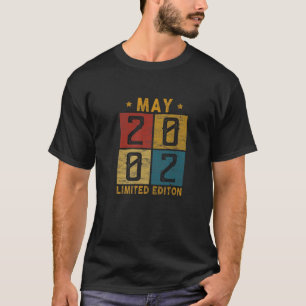 Camiseta Nascer De Aniversário De 20 Vintage Em Maio De 200