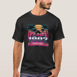 Camiseta nascer De aniversário de 30 anos Em Junho De 1992