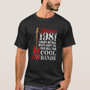 Camiseta Nascer De aniversário de 40 anos Em 1981 Eu Li Vio