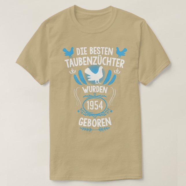 Camiseta Nascer de aniversário de 67 anos Pigeon fancier em (Frente do Design)