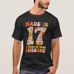 Camiseta Nascer De Aniversário Do 5 De Groovy Retro Em 2017