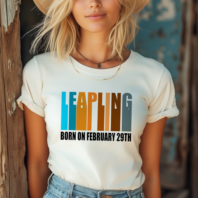 Camiseta Nascer de Aniversário do Ano Leap Fevereiro 29 Sal (Celebrate Leap Day in style with our exclusive T-shirt, marking the once-in-four-years occasion.)