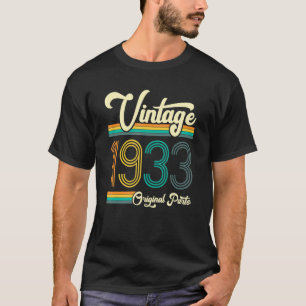 Camiseta Nascer De Aniversário Em 1933 Original Parts Vinta