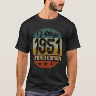 Camiseta Nascer De Aniversário Em 1951