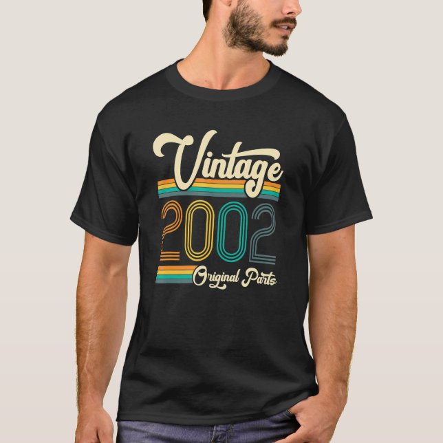 Camiseta Nascer De Aniversário Em 2002 (Frente)