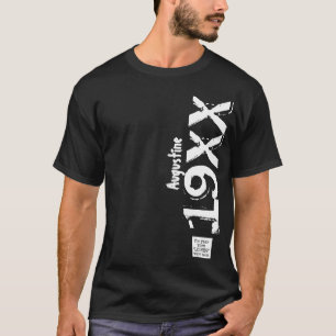 Camiseta Nascer De Aniversário Em Qualquer Ano Legenda Vint