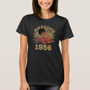 Camiseta Nascer De Aniversário Vintage Em 1956 Edição Limit