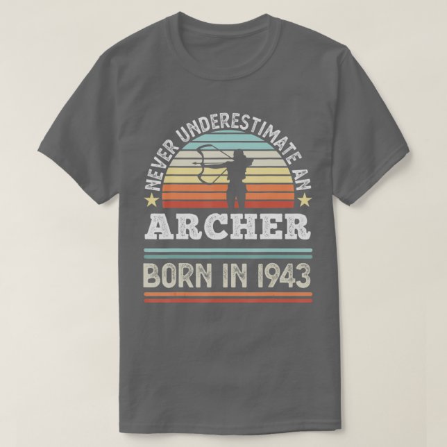 Camiseta Nascer de Archer em presentes de Arranjo de Aniver (Frente do Design)