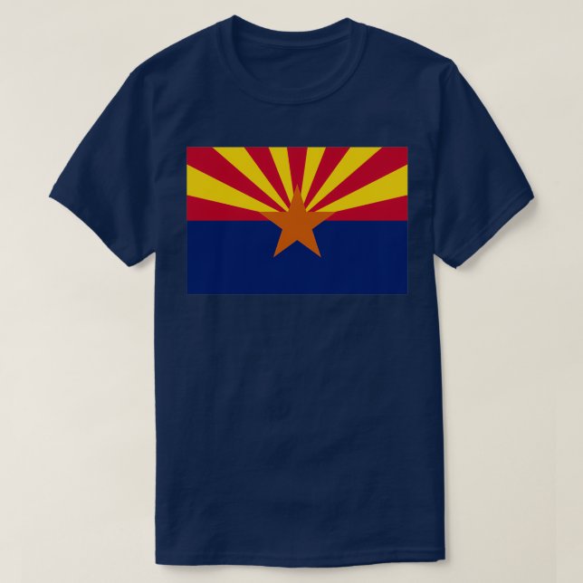 Camiseta Nascer de Arizona do Sinalizador de arizona AZ (Frente do Design)