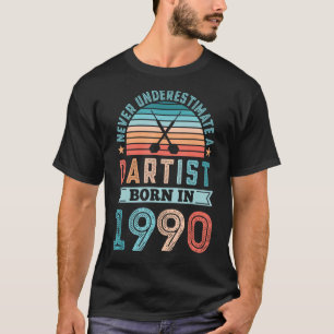 Camiseta Nascer de artistas em 1990 aniversário de 40 anos-