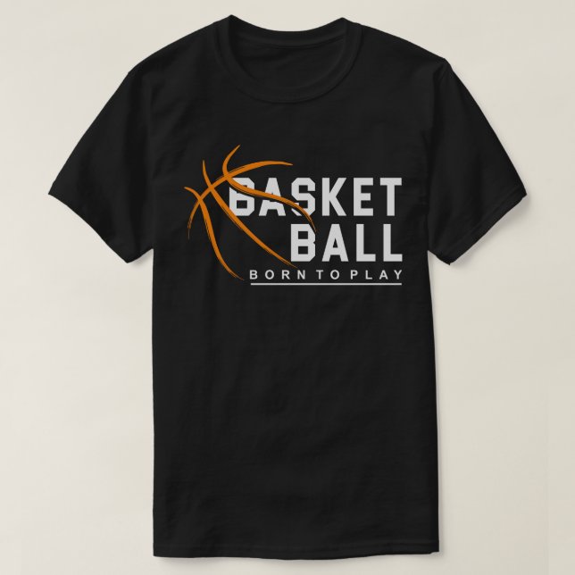 Camiseta Nascer De Basquete A Jogar (Frente do Design)