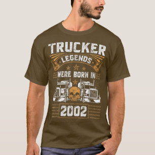 Camiseta Nascer De Caminhoneiro De Aniversário Da Legenda D