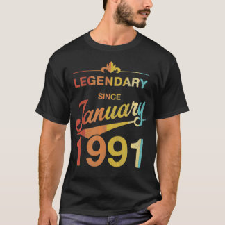 Camiseta nascer de colheita de aniversário de 30 anos de pr