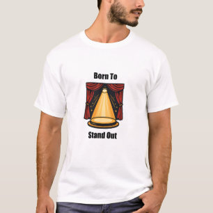 Camiseta Nascer De Destacar Design De Espírito Individual Ú