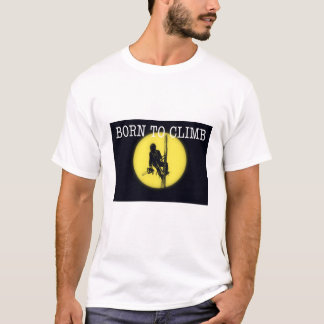 Camiseta Nascer de escalar o presente de motosserra do ciru