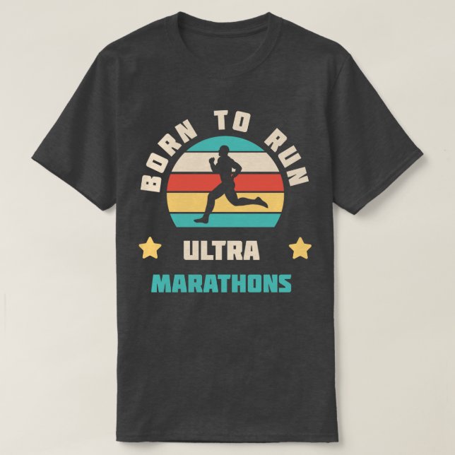 Camiseta Nascer De Executar As Ultra Maratonas Executando I (Frente do Design)