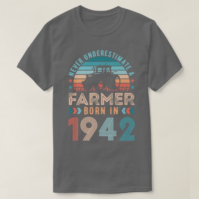 Camiseta Nascer de fazendeiros em 1942 (Frente do Design)