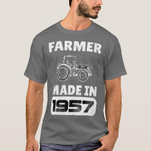 Camiseta Nascer De Fazendeiros Vintage Em 1957, Fa 66 Anos